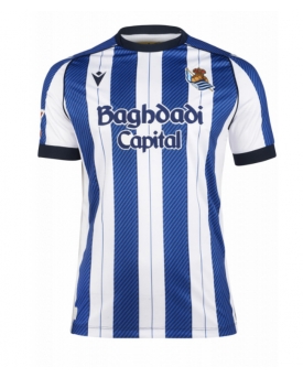 Real Sociedad Maglia Gara Casa Repliche 2025-26 Maniche Corte